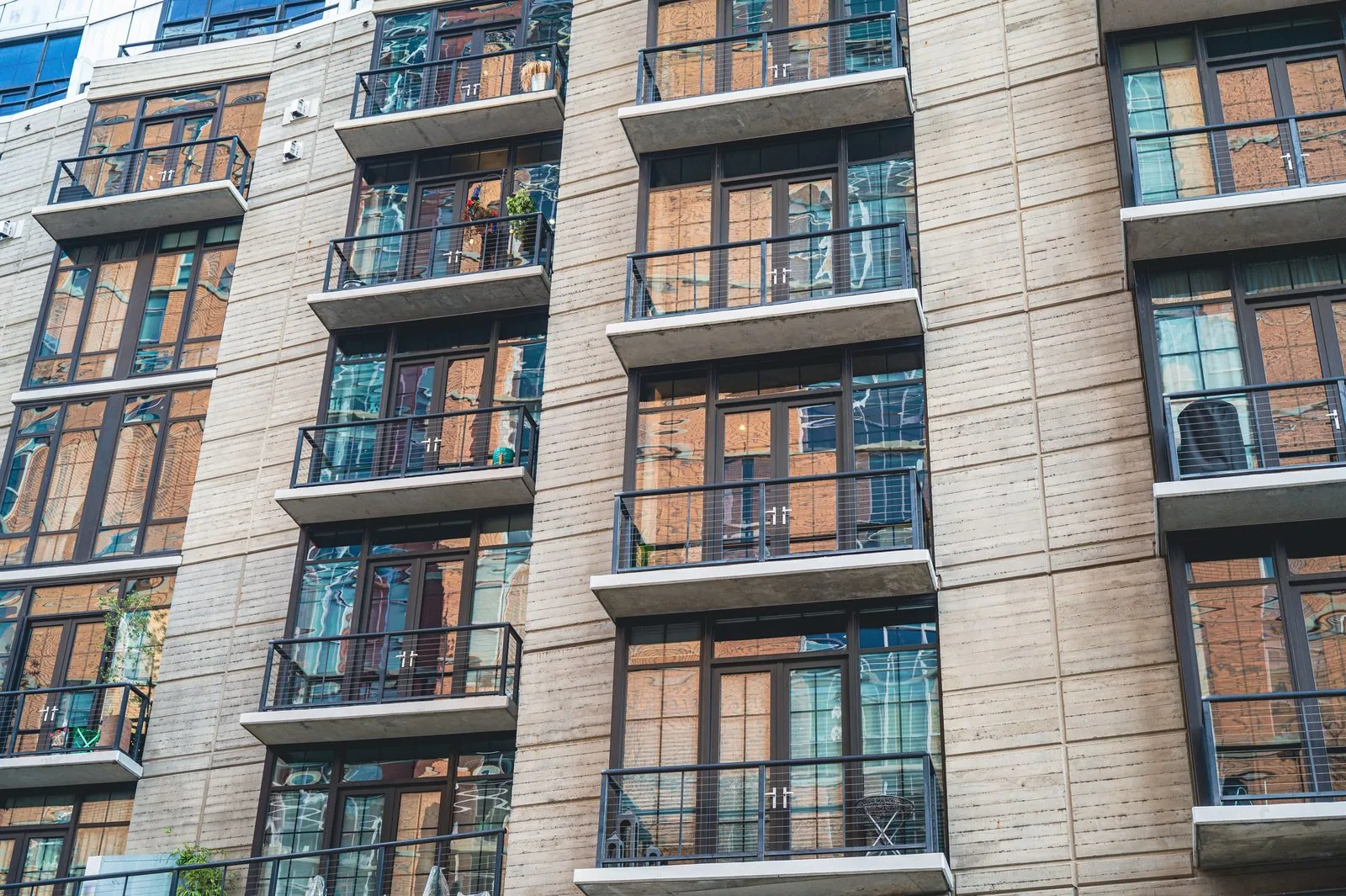 Apartment building entrance