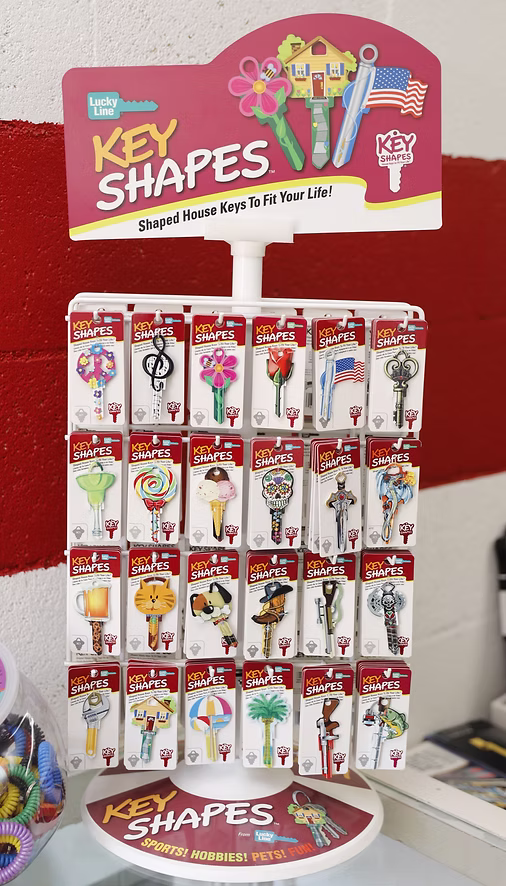 Colorful decorative house keys