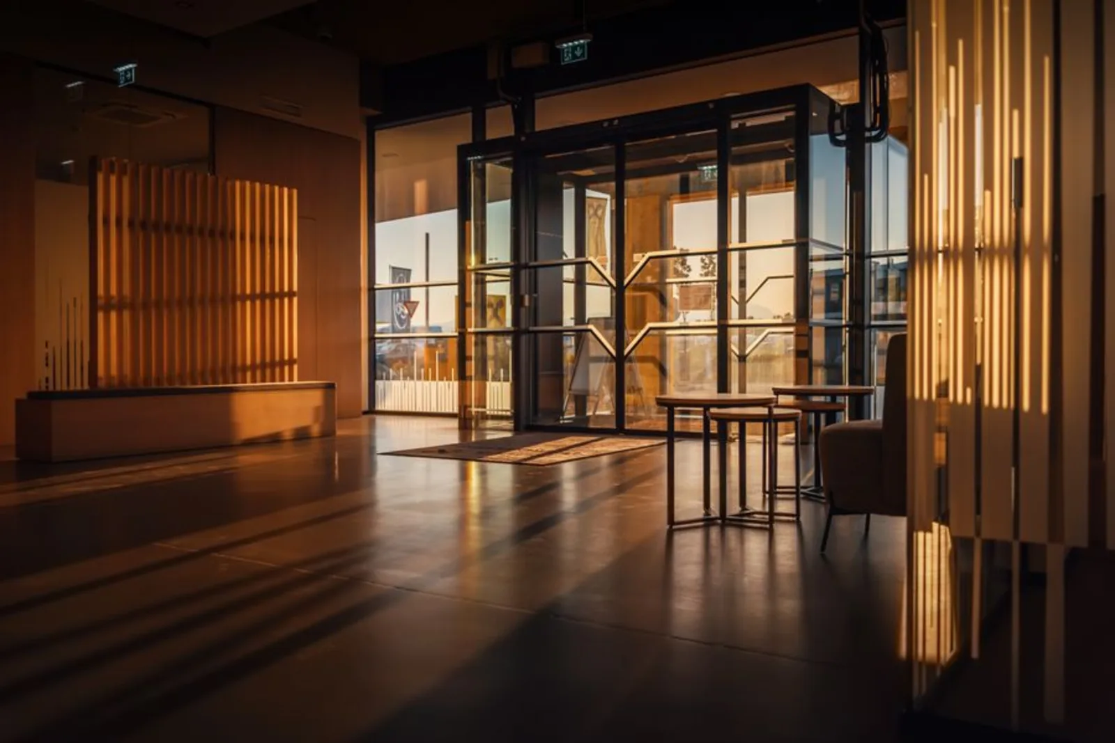 Hotel lobby interior